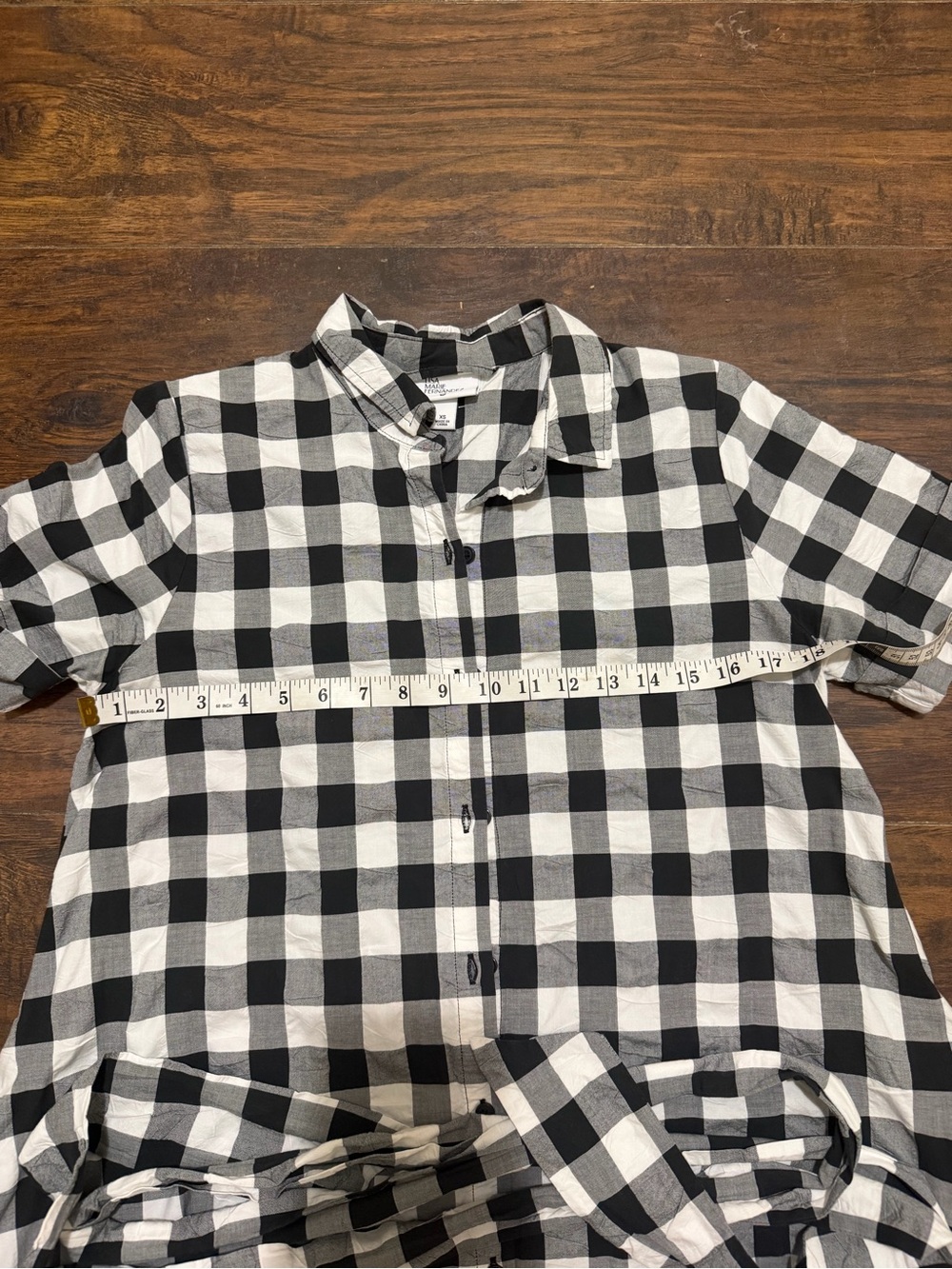 Lisa Marie Sanchez x Target Black & White Gingham Button Down Shirt Dress XS - Picture 4 of 5